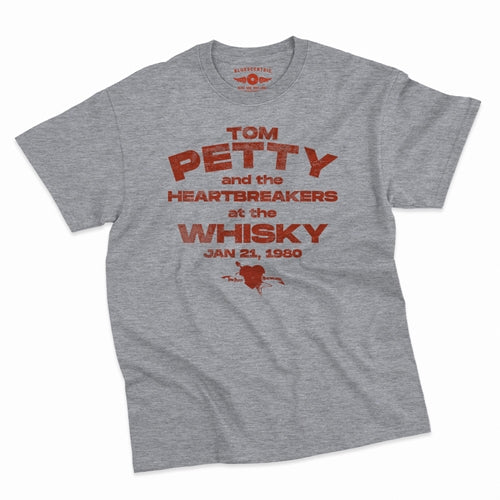 TOM PETTY &amp; THE HEARTBREAKERS Superb T-Shirt, At The Whisky 1980 Athletic