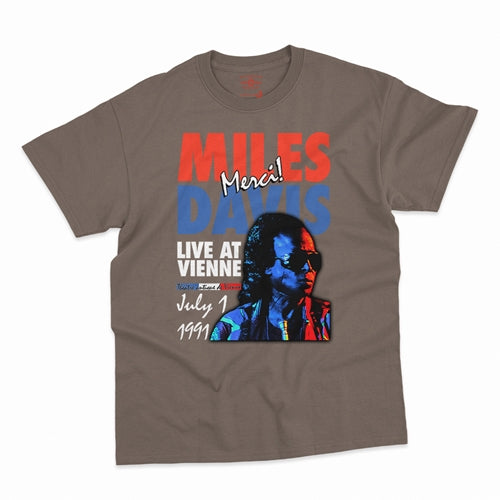 MILES DAVIS Superb T-Shirt, Vienne 1991 Taupe