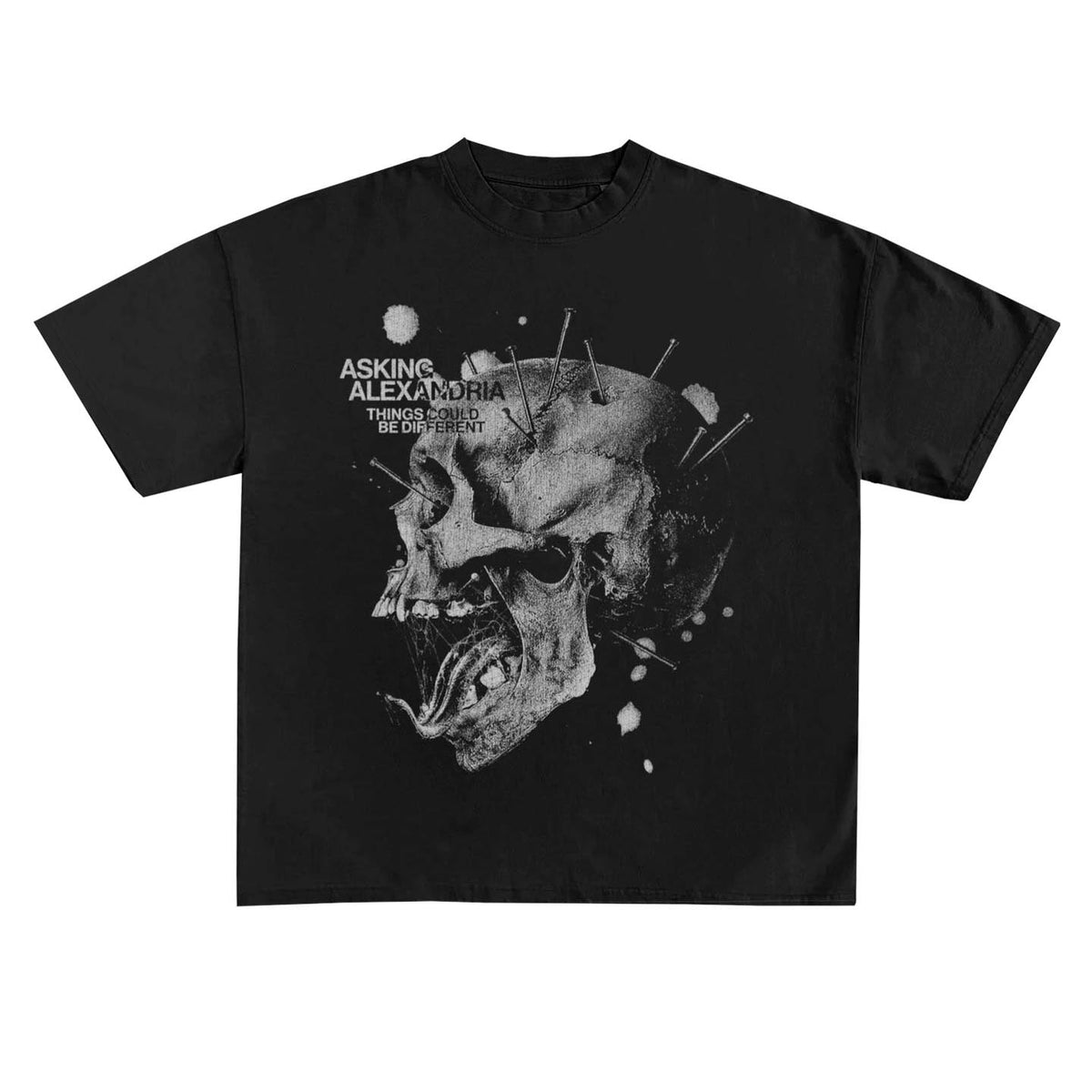 ASKING ALEXANDRIA T-Shirt, Screaming Skull Tee