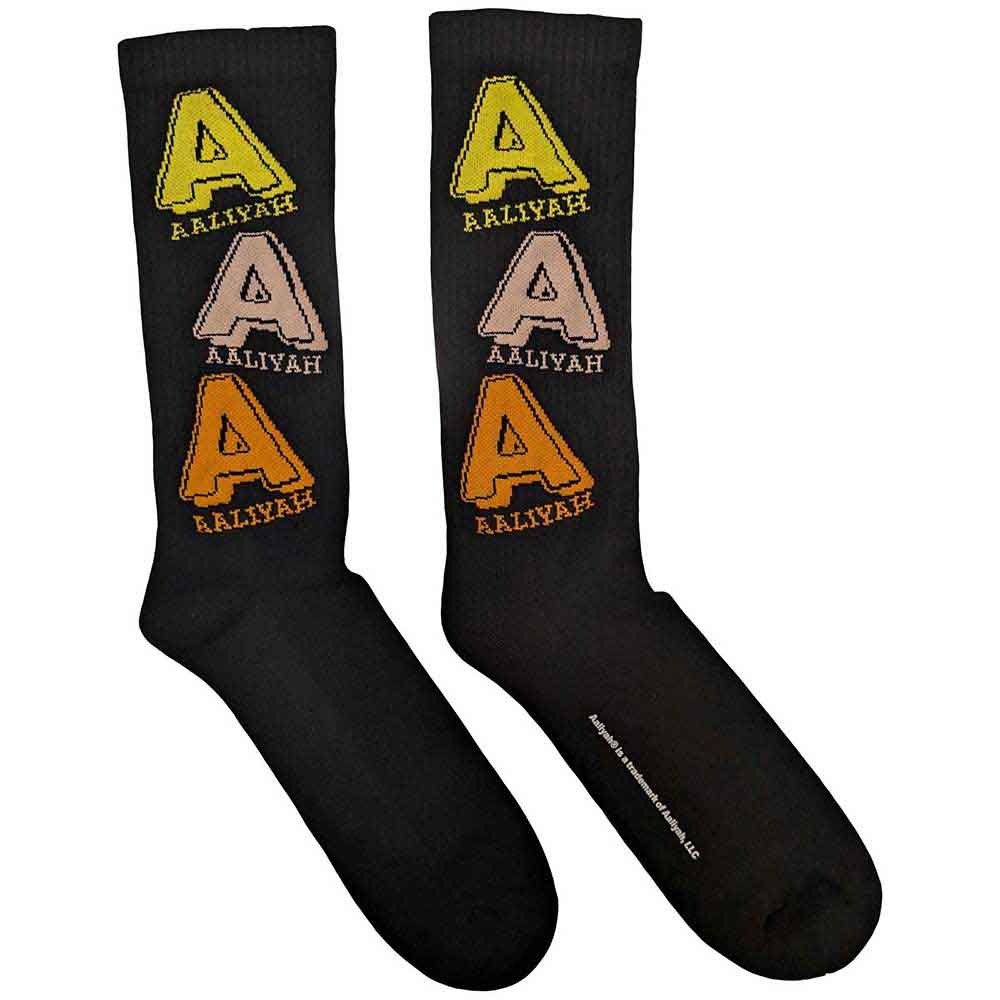 AALIYAH Unisex Ankle Socks, Tricolour Logo