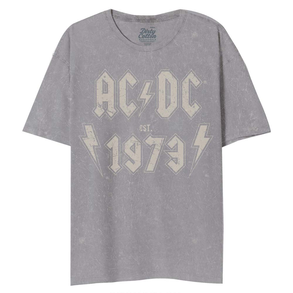 AC/DC Mineral Wash T-Shirt, Est 1973