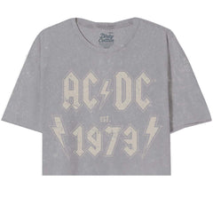 AC/DC Oversized Crop, Est 1973