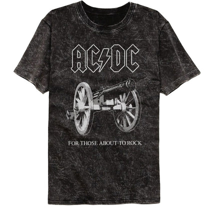 AC/DC Mineral Wash T-Shirt, About to Rock