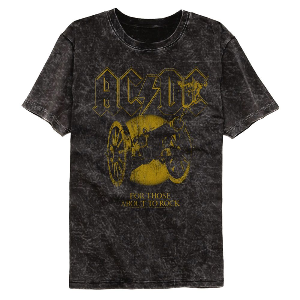 AC/DC Mineral Wash T-Shirt, For Those About To Rock