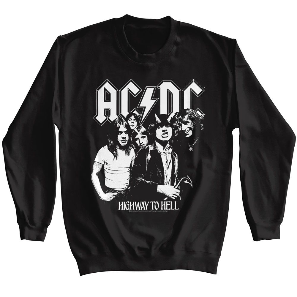 ACDC Eye-Catching Sweatshirt, ACDC BW HIGHWAY PHOTO