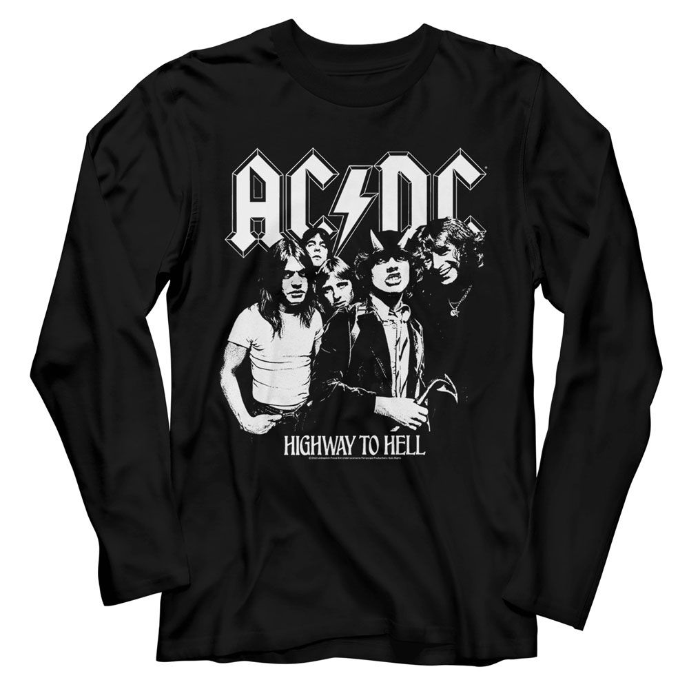 ACDC Eye-Catching T-Shirt, ACDC BW HIGHWAY PHOTO