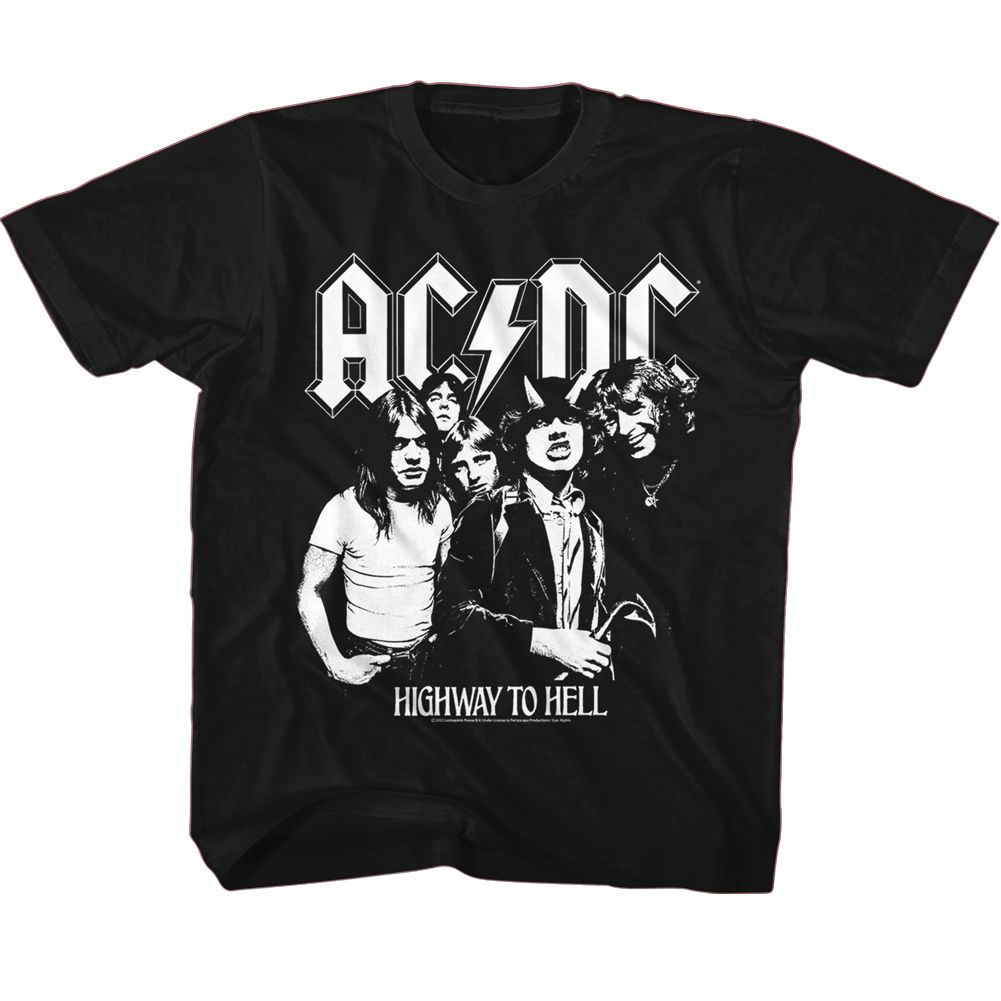 ACDC Eye-Catching T-Shirt, ACDC BW HIGHWAY PHOTO