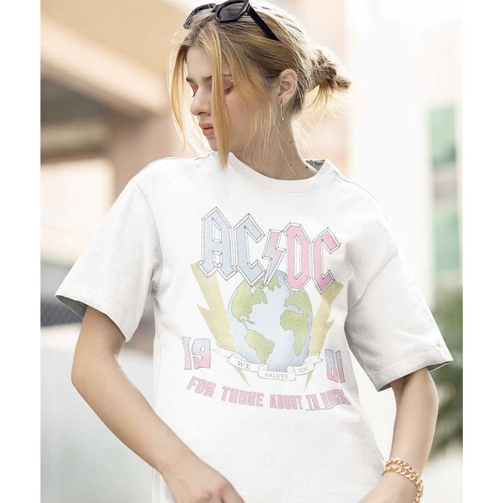 AC/DC Eye-Catching T-Shirt, Earth For Those About To Rock