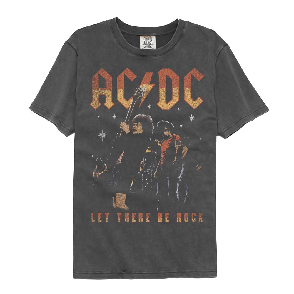 AC/DC Garment Dye T-Shirt, Let There Be Rock