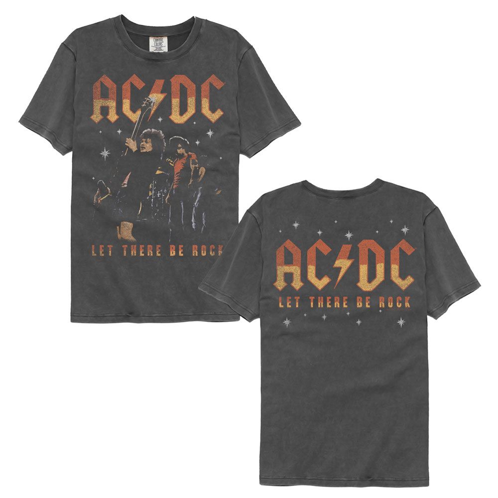 AC/DC Garment Dye T-Shirt, Let There Be Rock