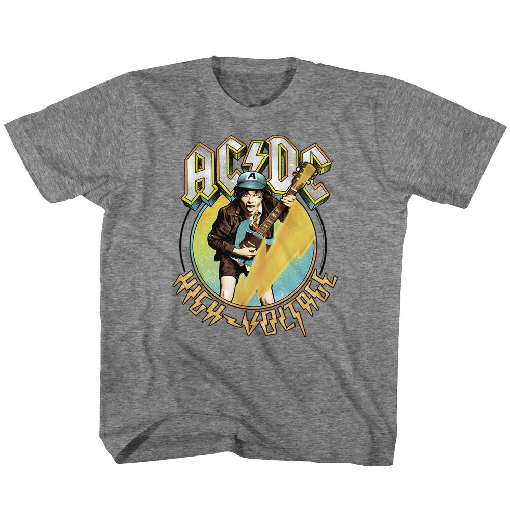 ACDC Eye-Catching T-Shirt, BLUE YELLOW VOLTAGE