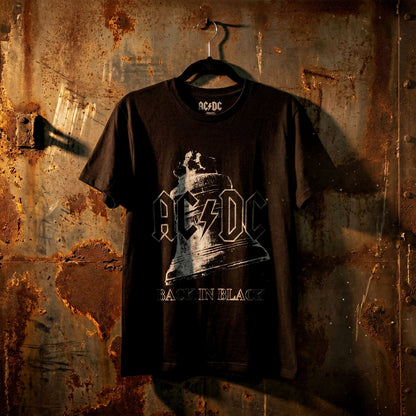 AC/DC Carbon T-Shirt, Back In Black Bell