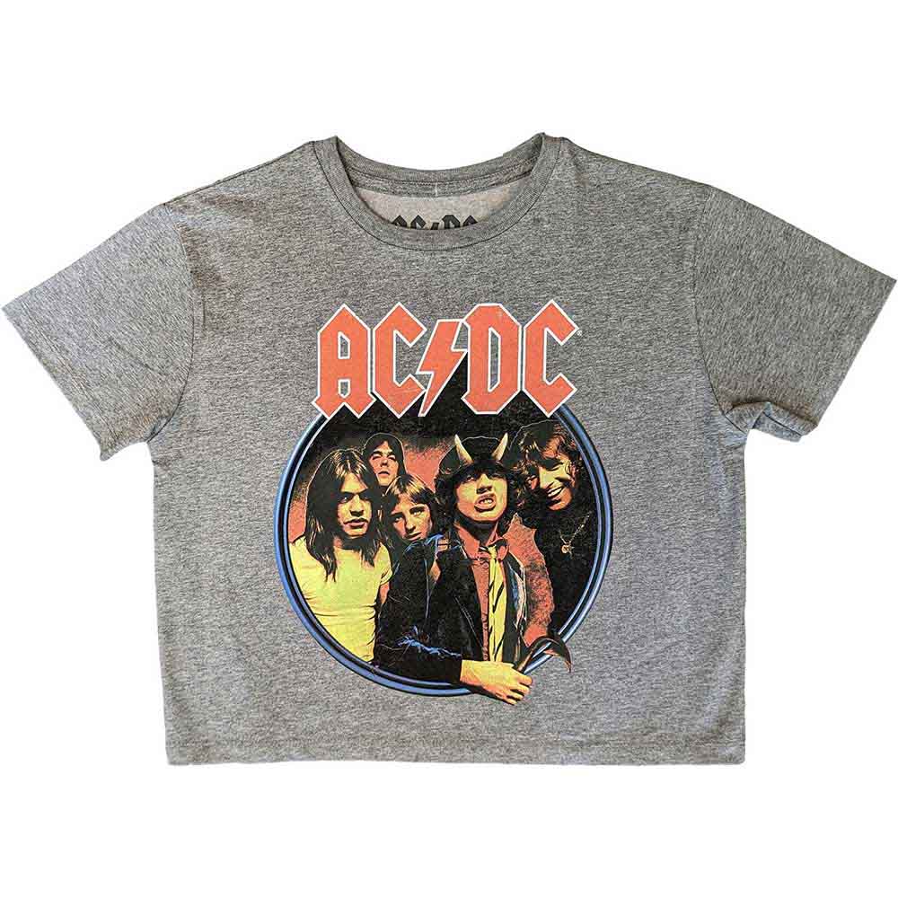 AC/DC Attractive Crop Top, Highway To Hell Circle