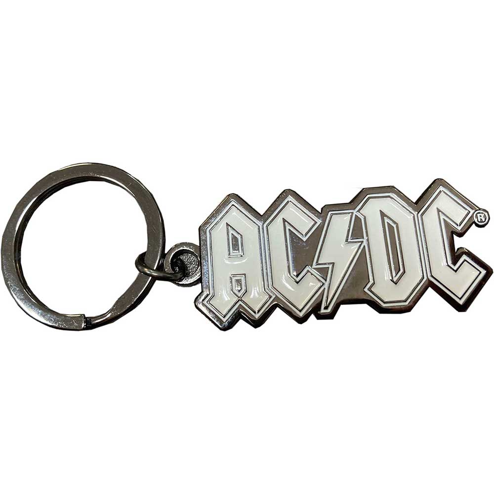 AC/DC Keychain, Logo Mono | Authentic Band Merch