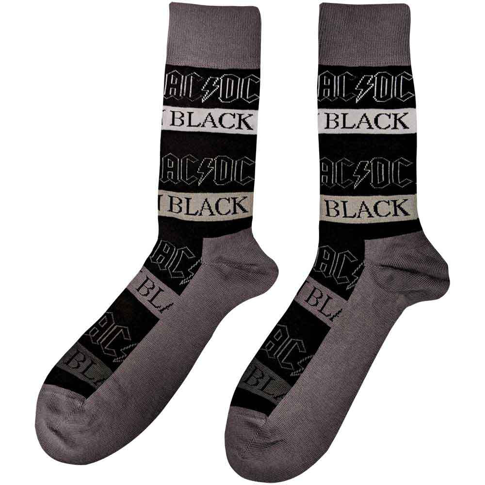 AC/DC Unisex Ankle Socks, Back In Black