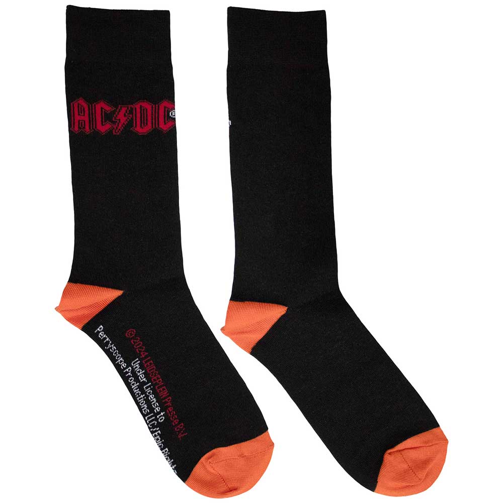 AC/DC Unisex Ankle Socks, Red Logo