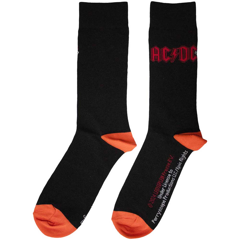 AC/DC Unisex Ankle Socks, Red Logo