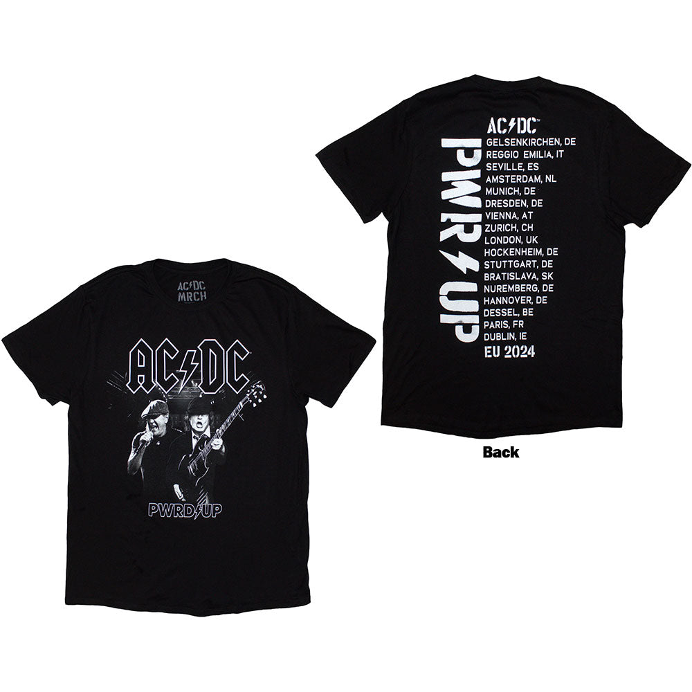 AC/DC Attractive T-Shirt, PWRD-UP B&amp;W Photo