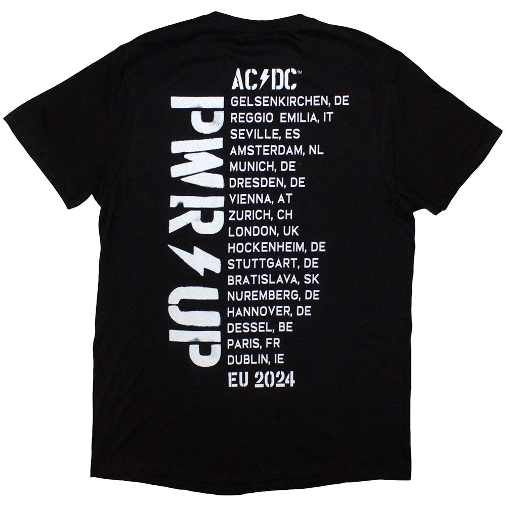 AC/DC Attractive T-Shirt, PWRD-UP B&amp;W Photo