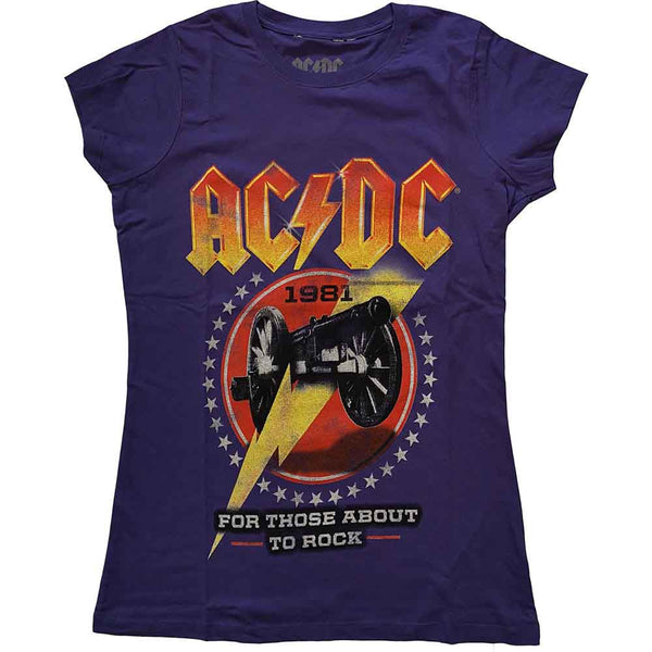 AC/DC Attractive T-Shirt, For Those About To Rock '81