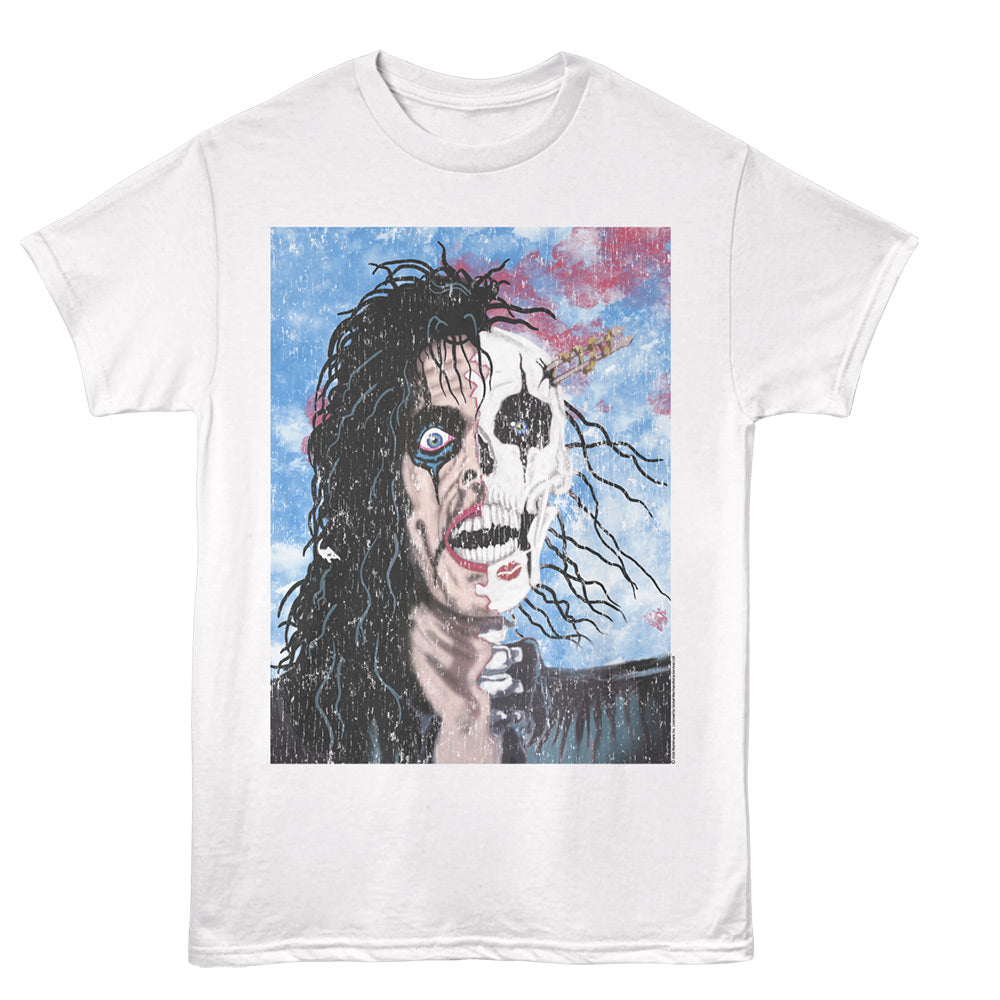 ALICE COOPER Eye-Catching T-Shirt, HALFSKULL TRASH