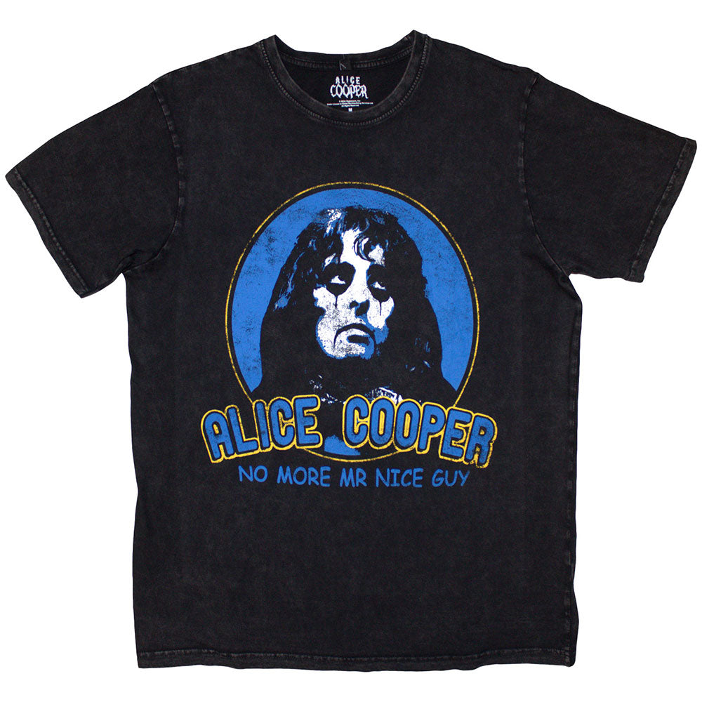 ALICE COOPER Stone Wash T-Shirt, No More Mr Nice Guy