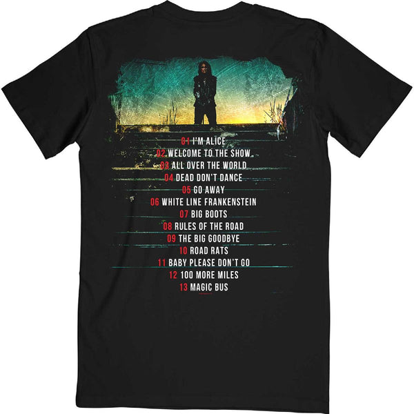 ALICE COOPER Attractive T-Shirt, Road Tracklist