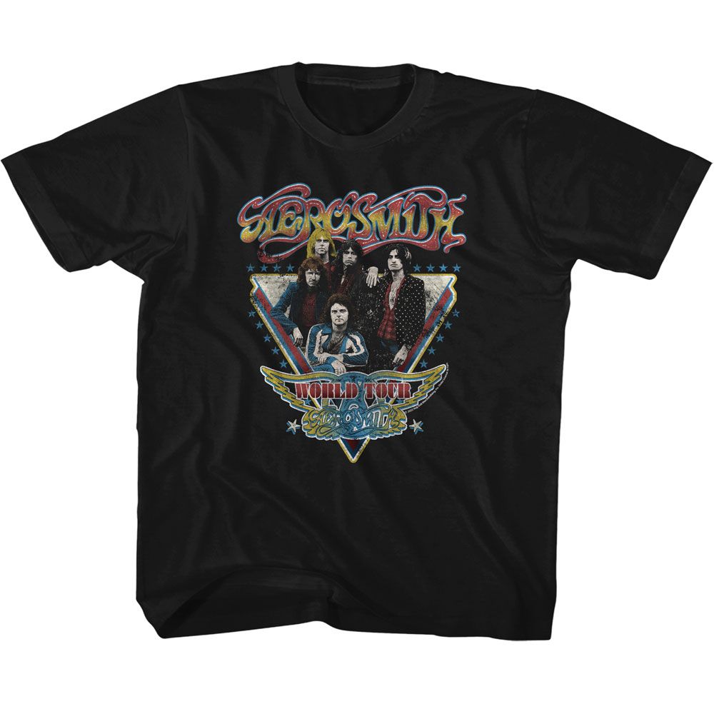 AEROSMITH Eye-Catching T-Shirt, WORLD TOUR