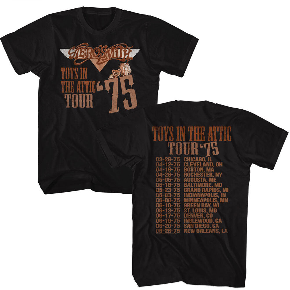 AEROSMITH Eye-Catching T-Shirt, Tour 1975