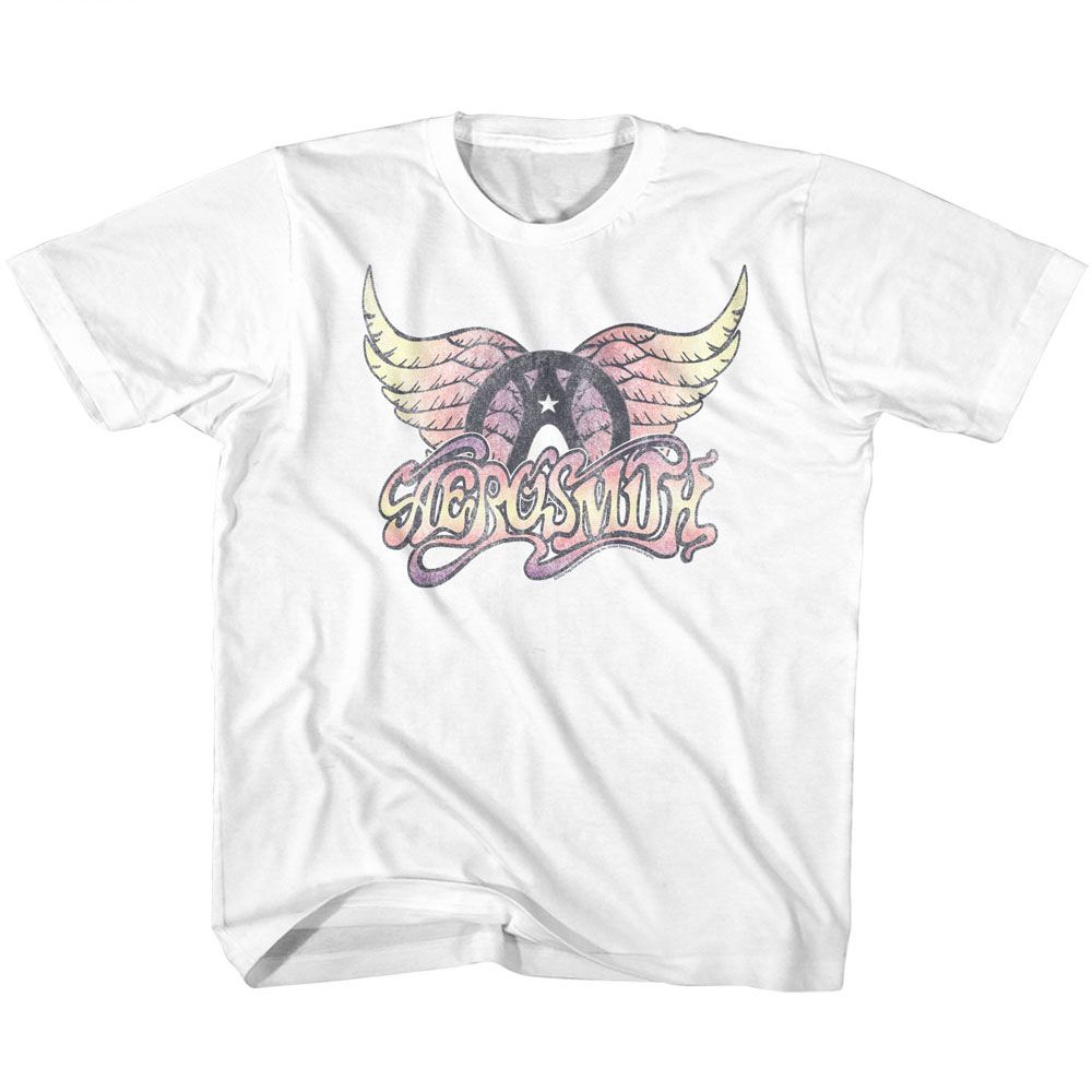 AEROSMITH Eye-Catching T-Shirt, FADED PINKS