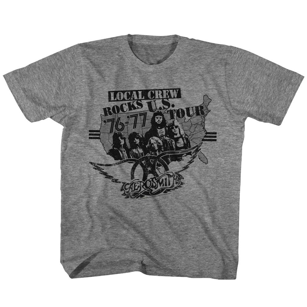 AEROSMITH Eye-Catching T-Shirt, LOCAL CREW