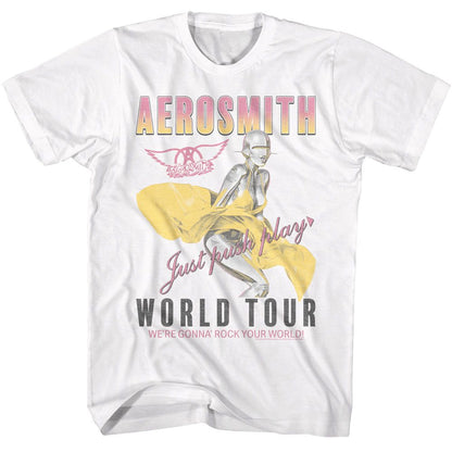 AEROSMITH Eye-Catching T-Shirt, Just Push Play