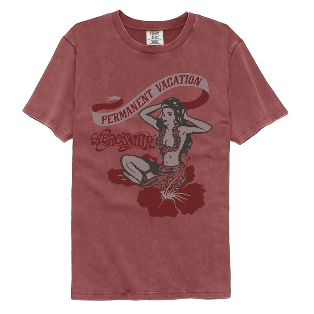 AEROSMITH Garment Dye T-Shirt, Permanent Vacation