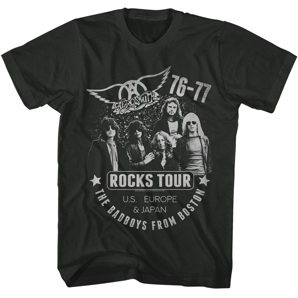 AEROSMITH Eye-Catching T-Shirt, 76 77 ROCKS TOUR