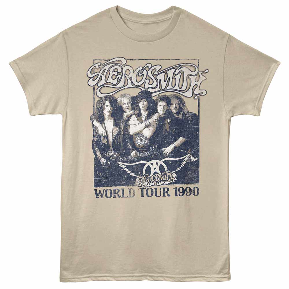 AEROSMITH Eye-Catching T-Shirt, TOUR 1990