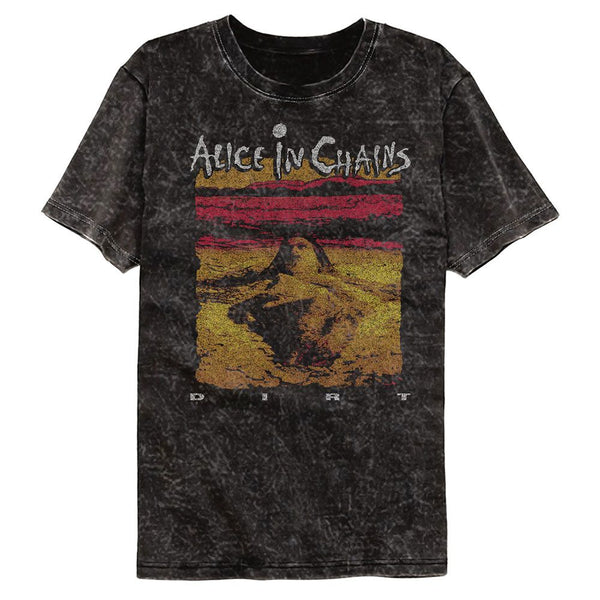 ALICE IN CHAINS Mineral Wash T-Shirt, Dirt