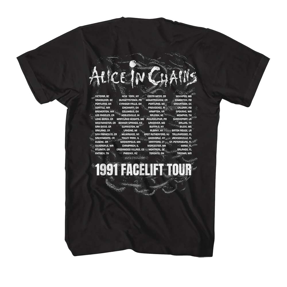 ALICE IN CHAINS Eye-Catching T-Shirt, Facelift Tour 1991