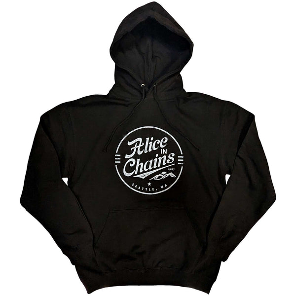 ALICE IN CHAINS Attractive Hoodie, Circle Emblem