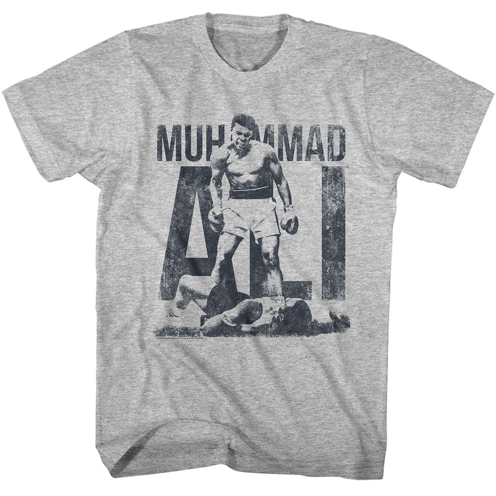 MUHAMMAD ALI Eye-Catching T-Shirt, BLUE DISTRESS