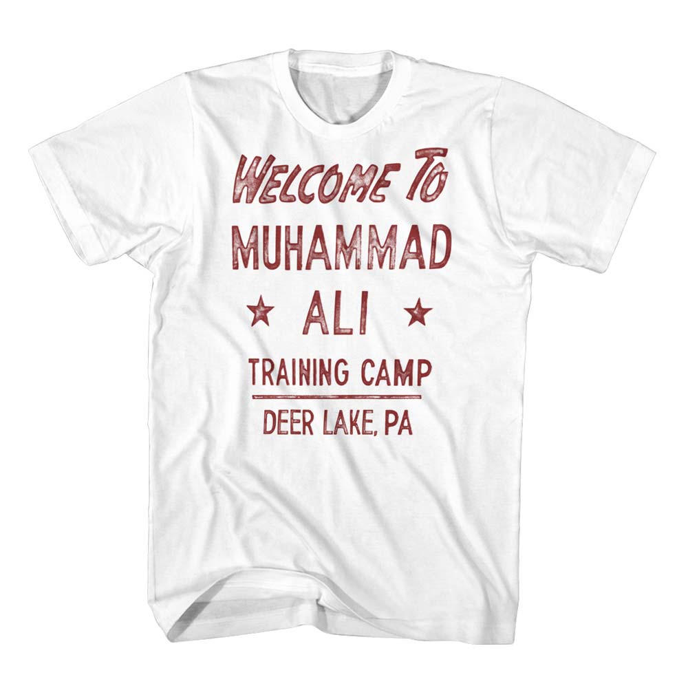 MUHAMMAD ALI Eye-Catching T-Shirt, Welcome to Camp