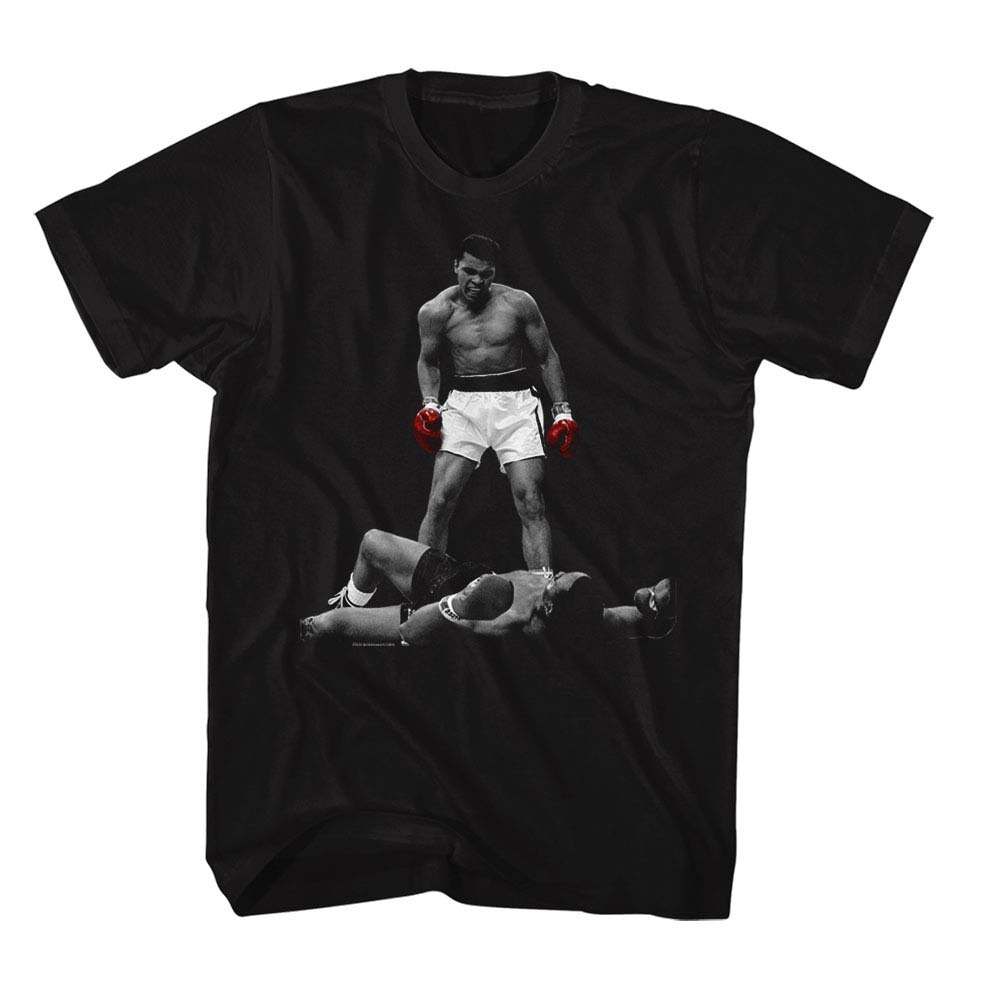 MUHAMMAD ALI Eye-Catching T-Shirt, VS LISTON 1965 CHAMP F B