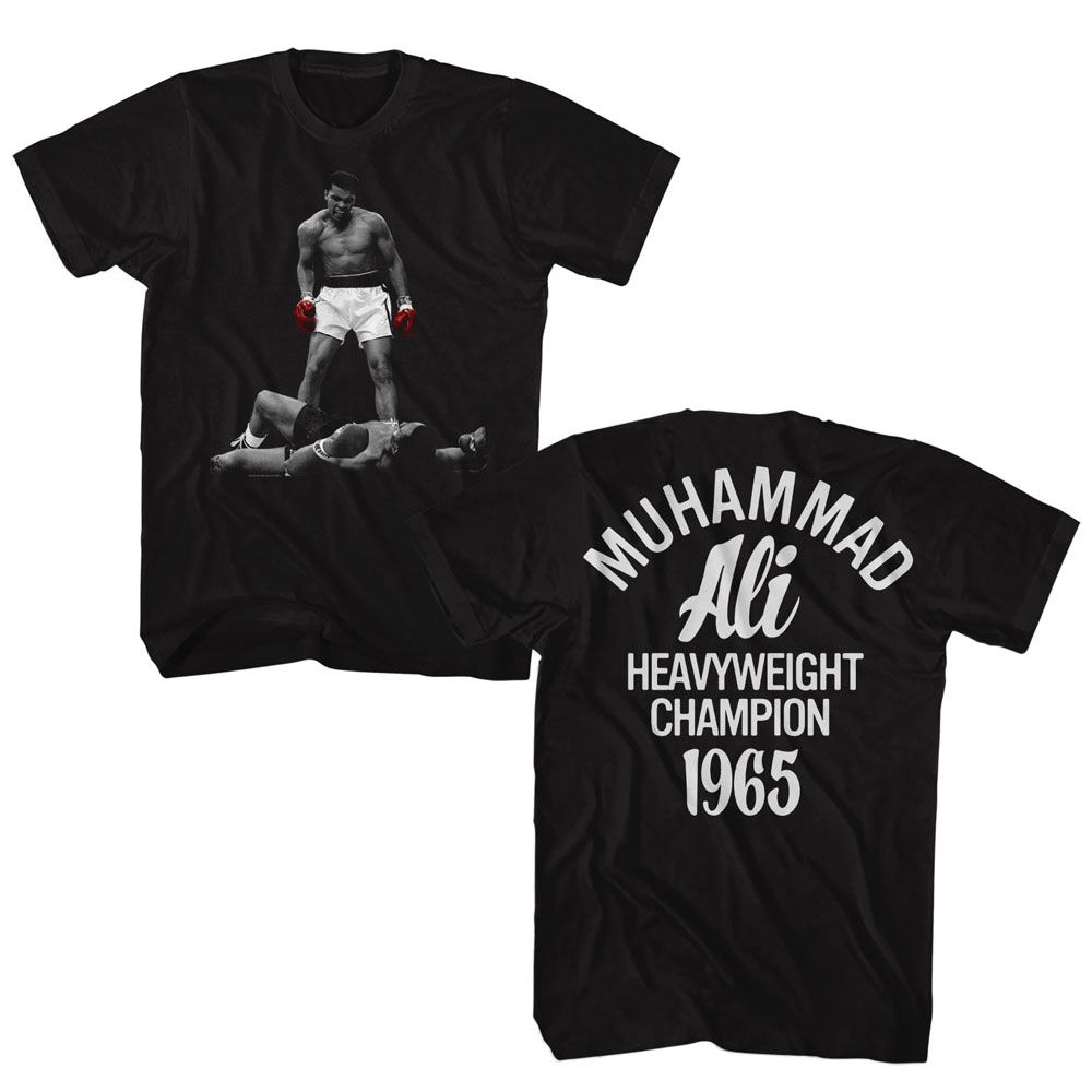 MUHAMMAD ALI Eye-Catching T-Shirt, VS LISTON 1965 CHAMP F B