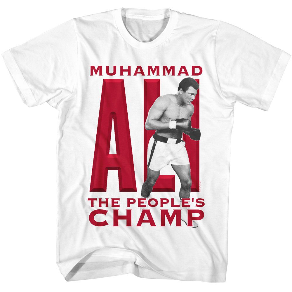 MUHAMMAD ALI Eye-Catching T-Shirt, PEOPLES CHAMP