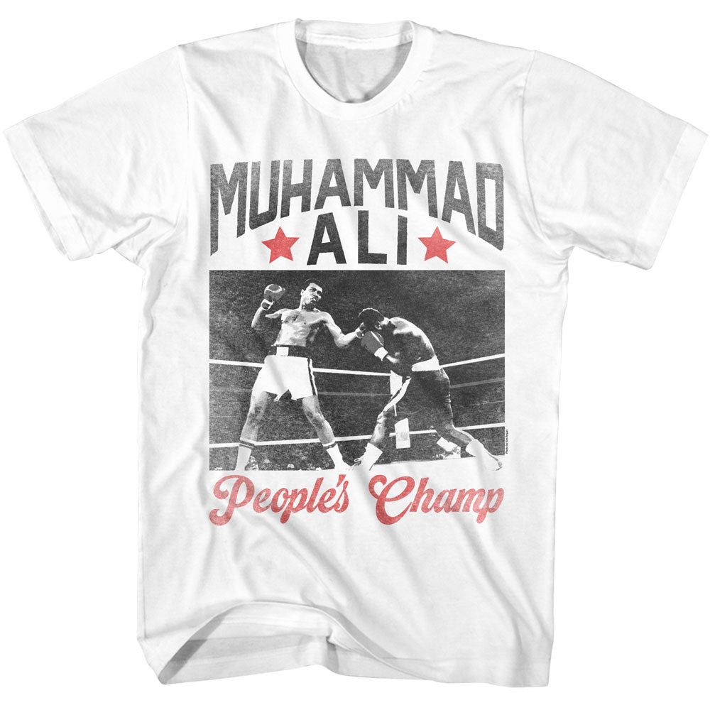 MUHAMMAD ALI Eye-Catching T-Shirt, HEAVYWEIGHT PEOPLES CHAMP