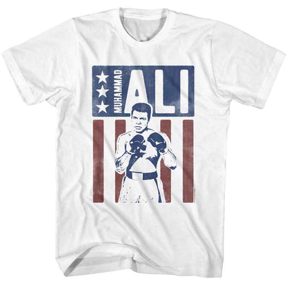 MUHAMMAD ALI Eye-Catching T-Shirt, US Flag