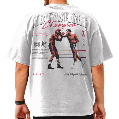 MUHAMMAD ALI Oversized T-Shirt, HEAVYWEIGHT CHAMPION