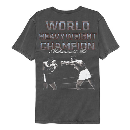 MUHAMMAD ALI Garment Dye T-Shirt, WORLD CHAMP