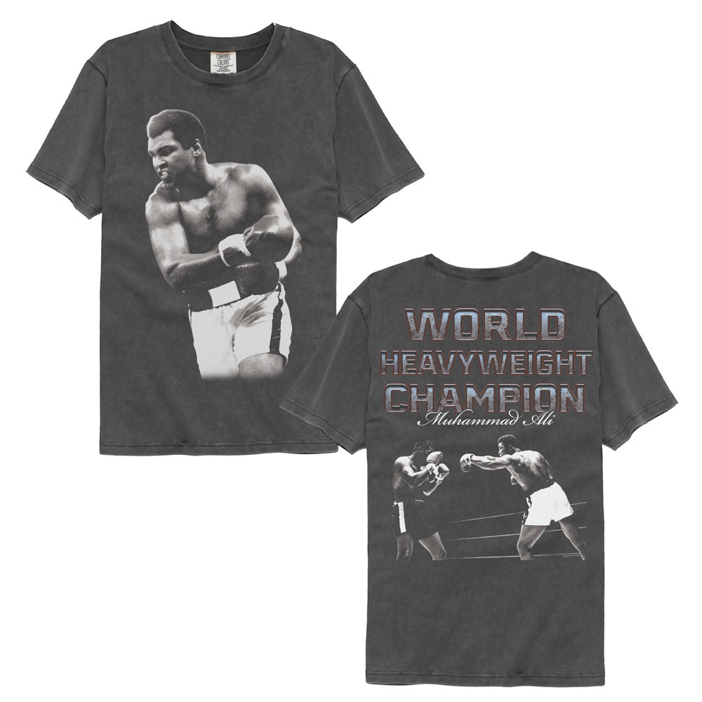MUHAMMAD ALI Garment Dye T-Shirt, WORLD CHAMP