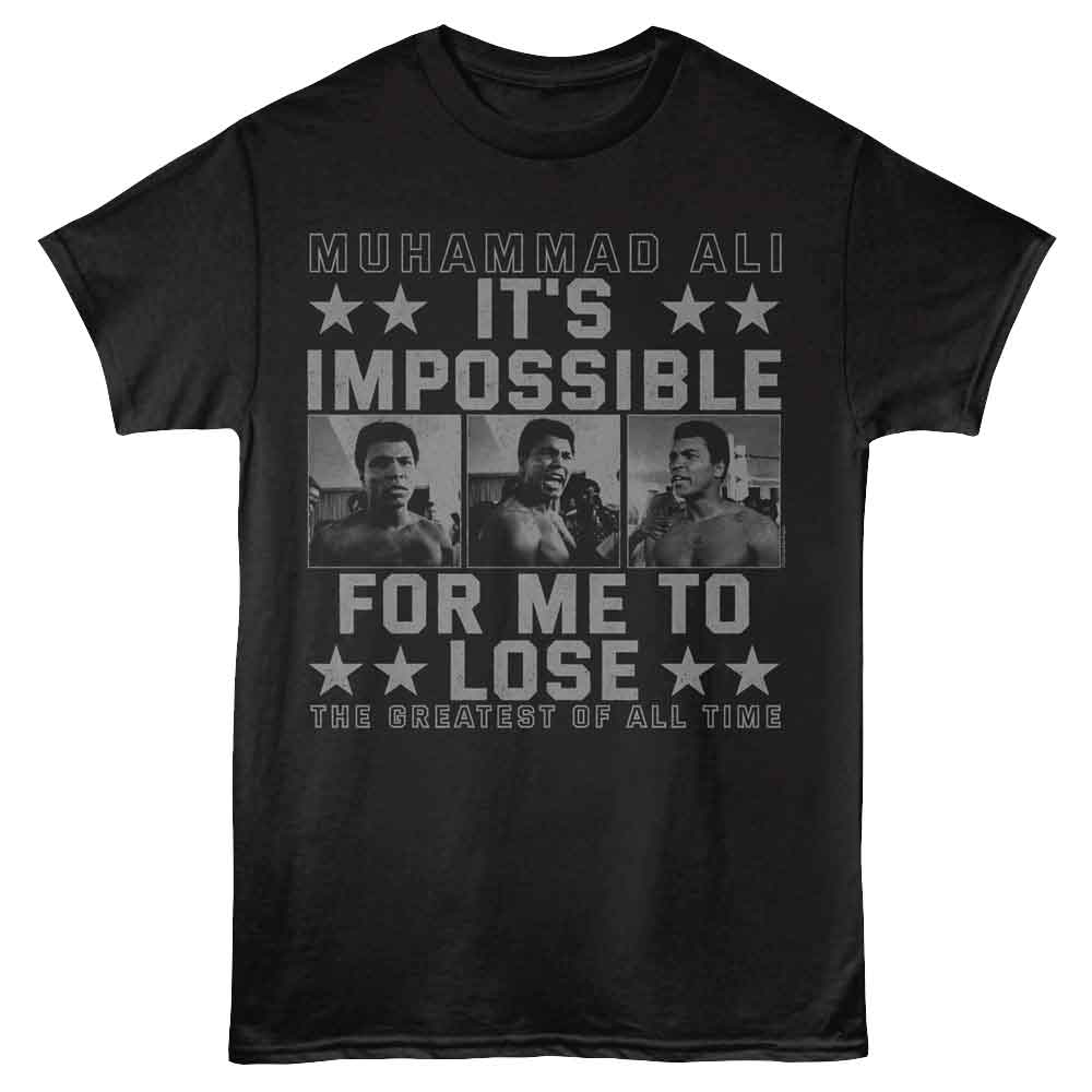 MUHAMMAD ALI Eye-Catching T-Shirt, IMPOSSIBLE TO LOSE
