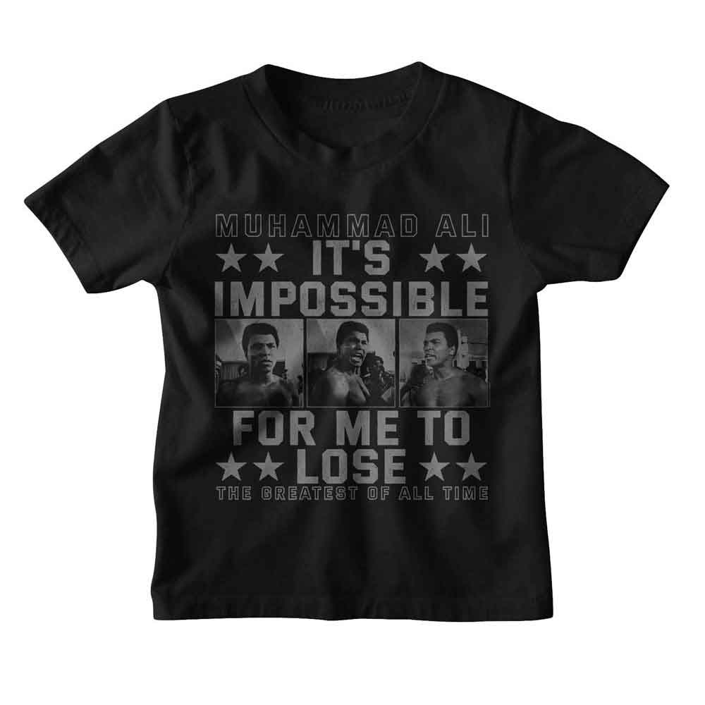 MUHAMMAD ALI Kids T-Shirt, IMPOSSIBLE TO LOSE